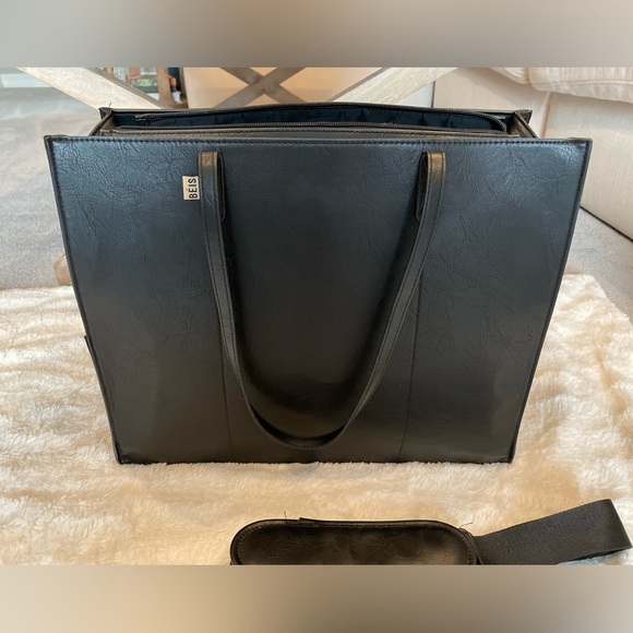 Beis Large Work Tote Black - Picture 4 of 11